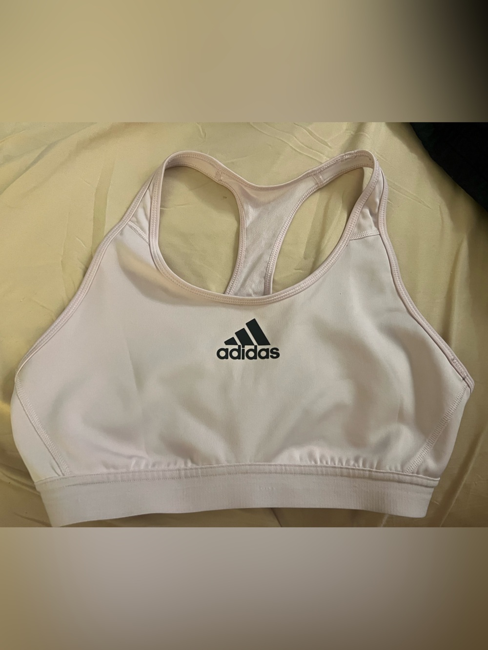 Adidas Women’s L Blush Pink Racerback Sports Bra Mesh Back
